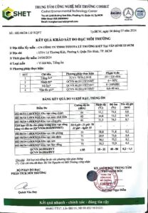 Read More About The Article Kết Quả Khảo Sát Đo Đạc Môi Trường