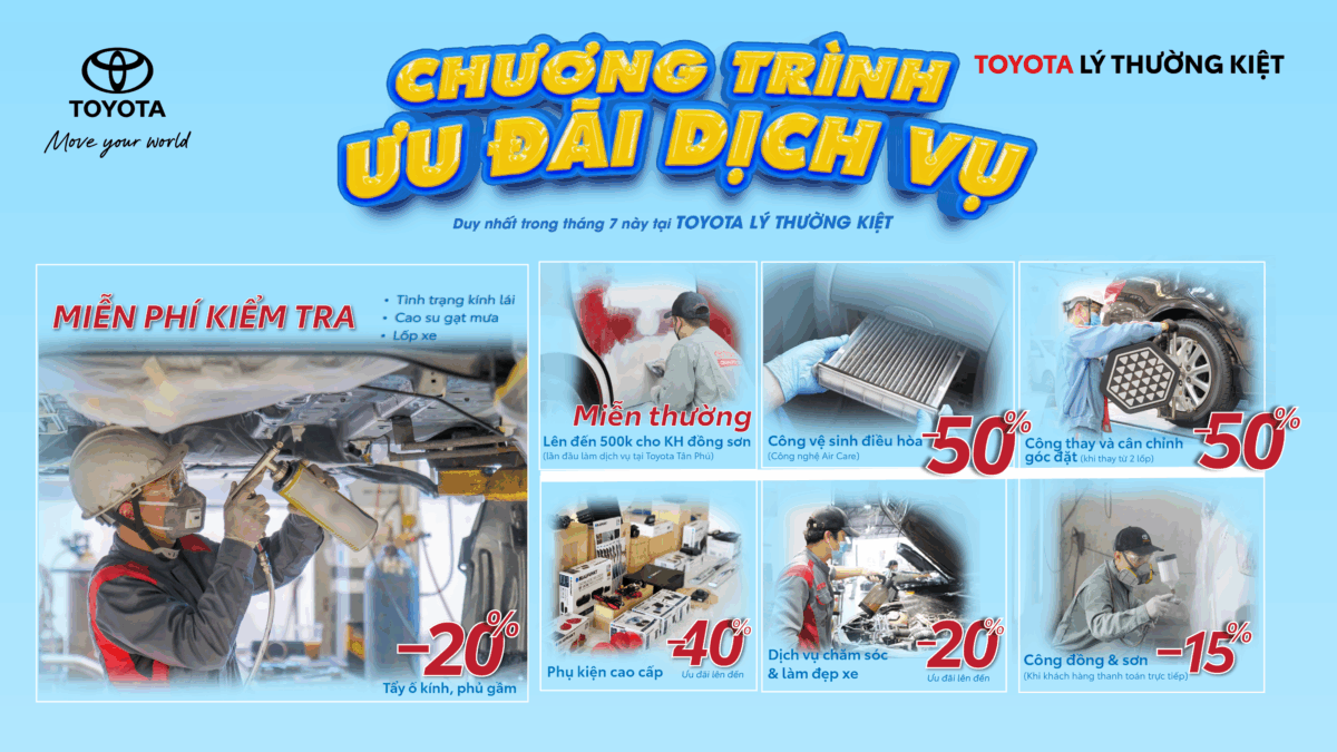 Read More About The Article Ưu Đãi Bảo Dưỡng – An Tâm Vận Hành Cùng Toyota Lý Thường Kiệt