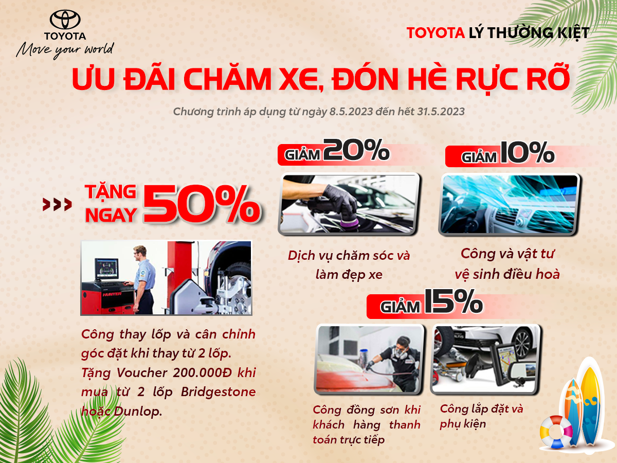 Read More About The Article Ưu Đãi Tháng 5 – Chăm Xe Cực Dễ