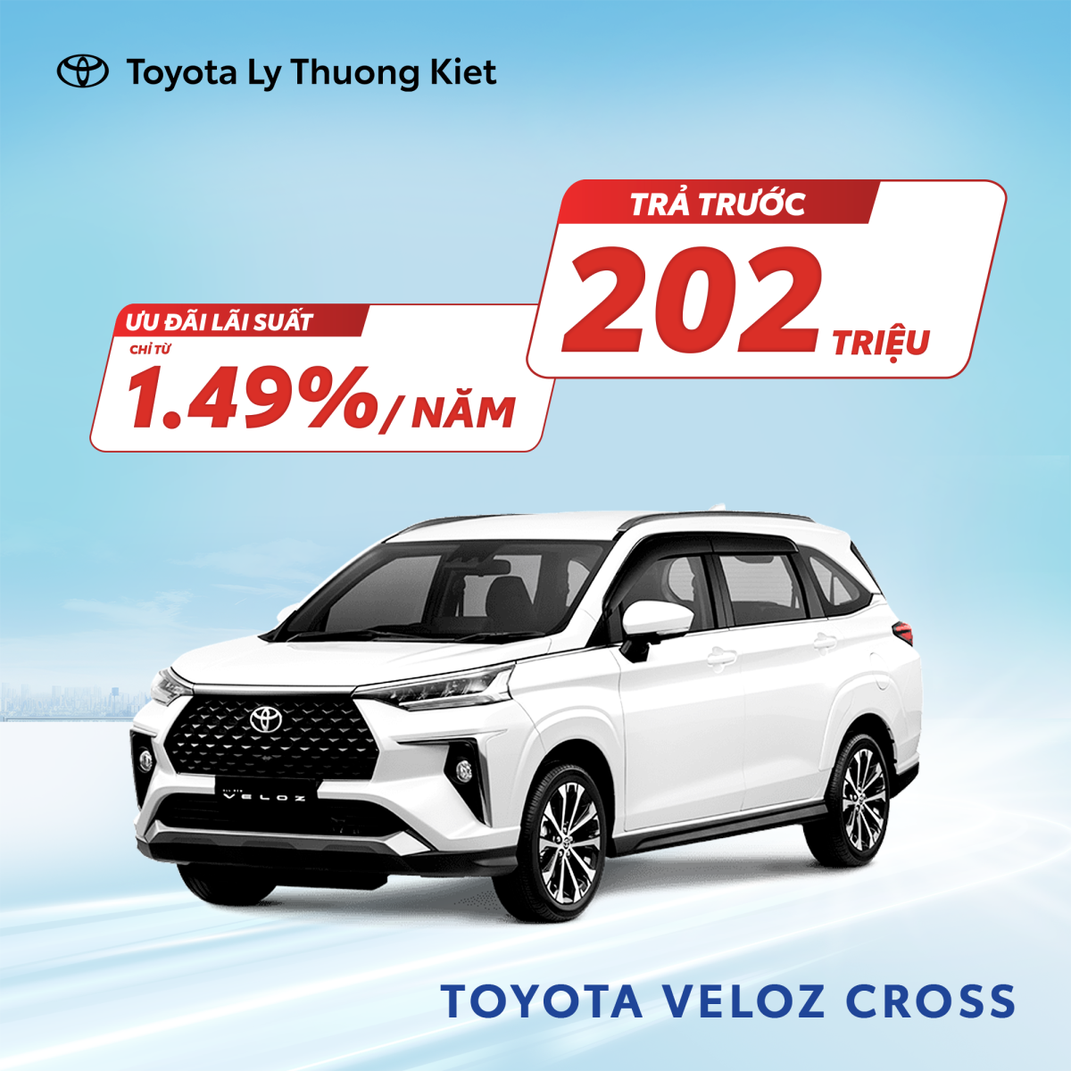 Chi tiết Bảng giá xe Toyota Veloz Cross kèm khuyến mãi