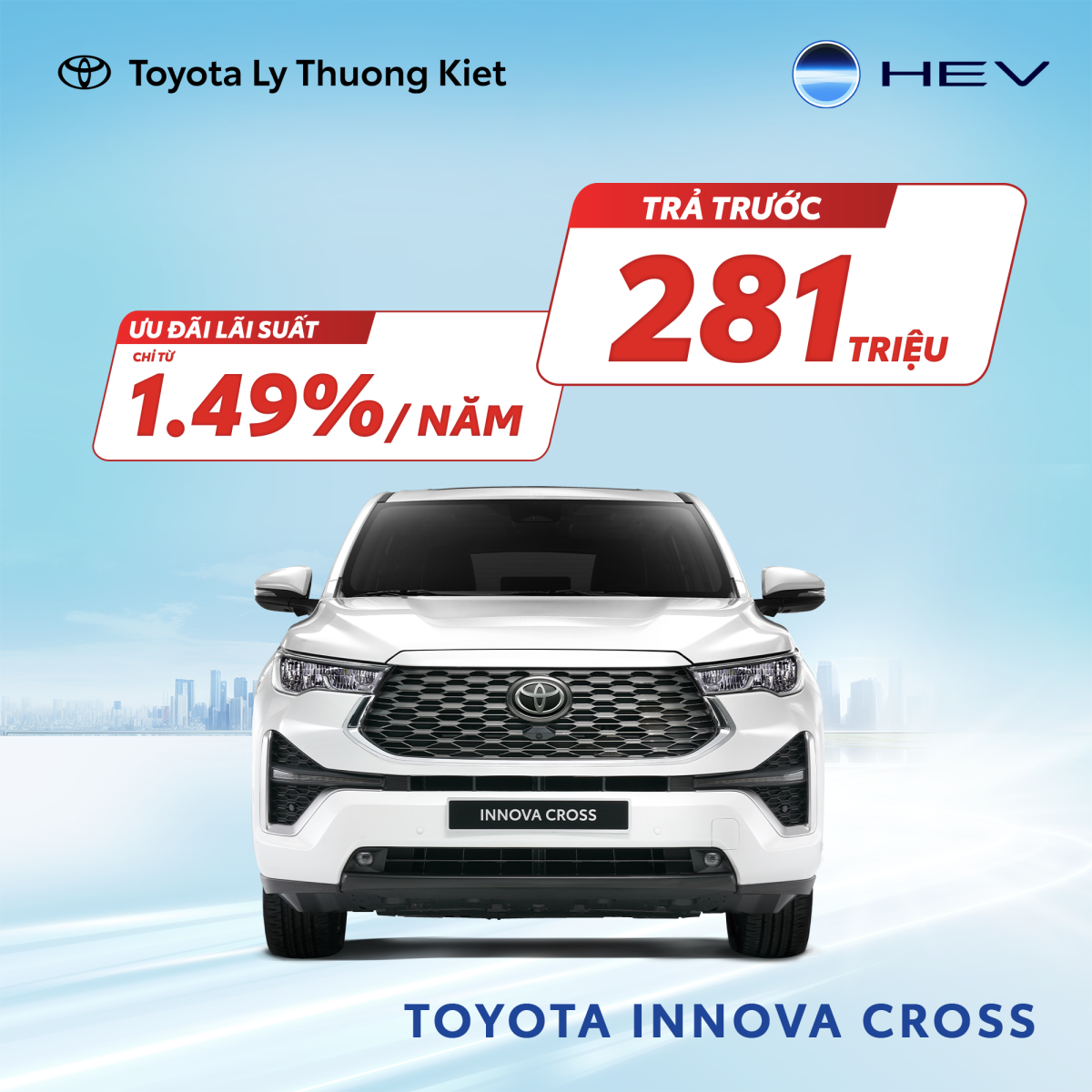 Chi tiết Bảng giá xe Toyota Innova Cross kèm khuyến mãi