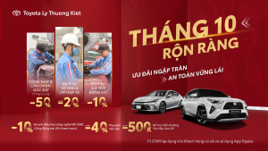 Read More About The Article Tháng 10 Rộn Ràng – Ưu Đãi Ngập Tràn, An Toàn Vững Lái Cùng Toyota Lý Thường Kiệt